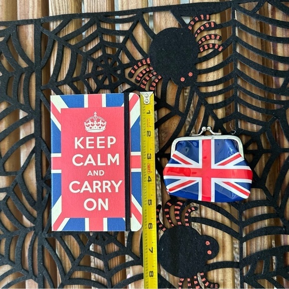 UK British England Notebook & Coin Purse Set Red Blue United Kingdom Souvenirs - Picture 8 of 9